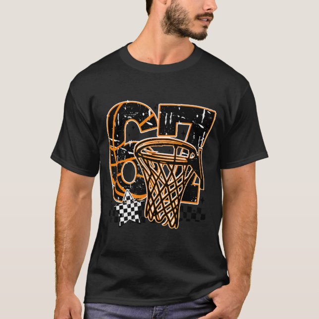 Six Seven Basketball, Funny 67 Basketball, Retro G T-Shirt (Front)