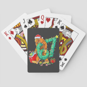 Six Seven Bigfoot 67 Sasquatch Meme Christmas Poker Cards