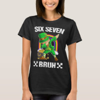 Six Seven Bruh Dabbing Leprechaun St Patricks Day