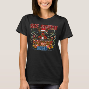 Six Seven Bruh” DJ Reindeer Christmas T-Shirt