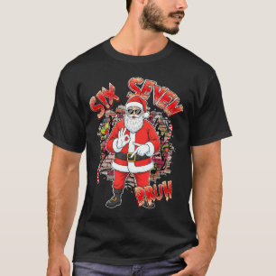Six Seven Bruh Santa Funny 67 Six Seven Meme Chris T-Shirt
