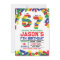 Six Seven Building Blocks Birthday Invitation