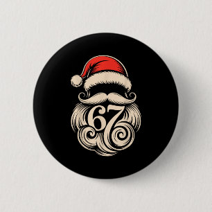 Six Seven Christmas Santa Meme 6 7 Holiday Humor D Button