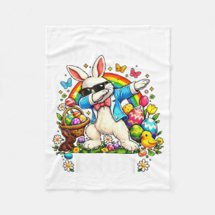 Six Seven Easter Bruh Happy 67 Easter Bunny Fleece Blanket