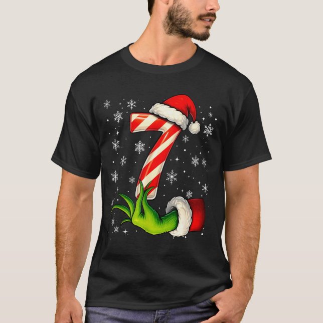 Six Seven Funny Christmas Couple Matching Meme  T-Shirt (Front)