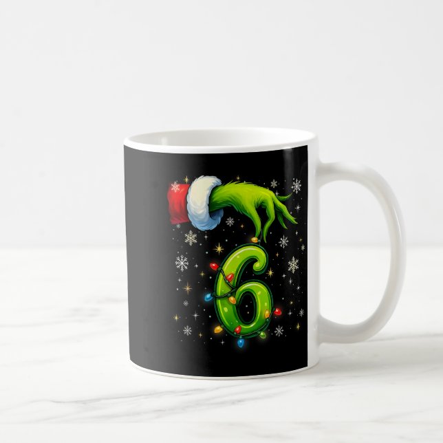 Six Seven Funny Christmas Meme Couple Matching  Coffee Mug (Right)