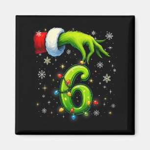 Six Seven Funny Christmas Meme Couple Matching  Magnet