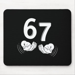 Six Seven Hands 6-7 Meme 67 Men Women  Mouse Pad