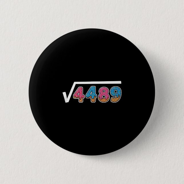 Six Seven Ice Cream Drip Cool Meme 67 Funny Square Button (Front)