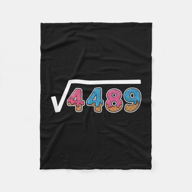 Six Seven Ice Cream Drip Cool Meme 67 Funny Square Fleece Blanket (Front)