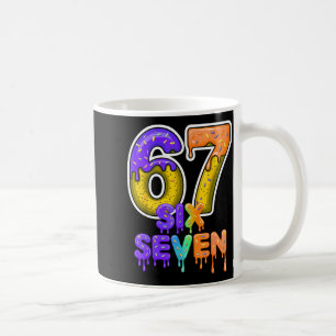 Six Seven Ice Cream Drip Gen Alpha Slang 6 7 Meme Coffee Mug