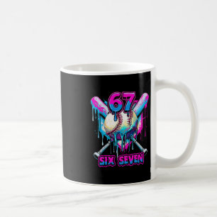 Six Seven Ice Cream Drip Gen Alpha Slang 6 7 Trend Coffee Mug