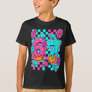 Six Seven Ice Cream Drip Meme 67 Funny Gen Alpha S T-Shirt