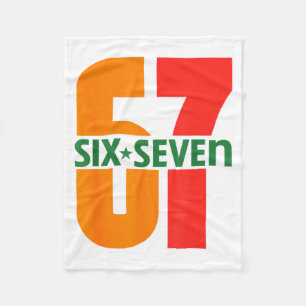 Six Seven Kids 67 Boys Girls Teens Teachers 6 7 Te Fleece Blanket