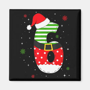 Six Seven Matching 67 Christmas Santa Hat Meme Gen Magnet