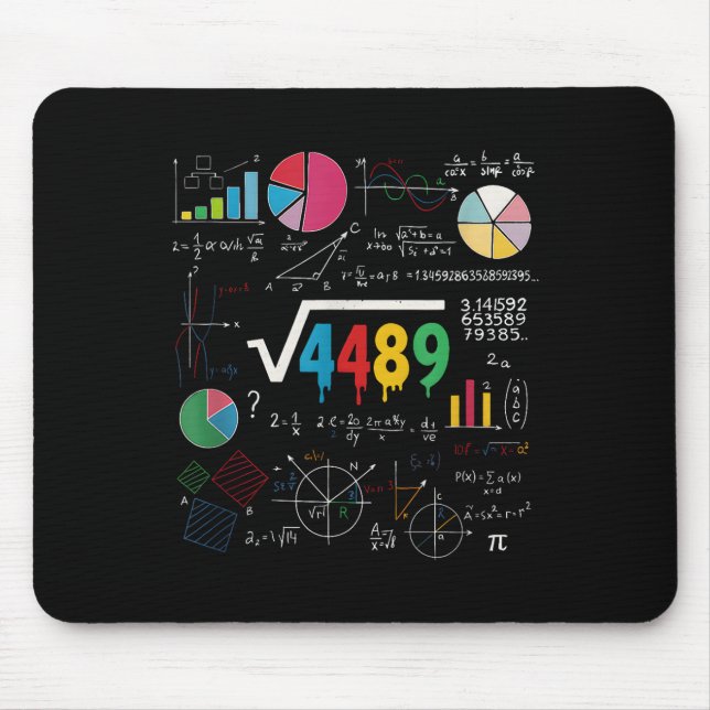 Six Seven Math Teacher 67 Meme Square Root 4489 Sl Mouse Pad (Front)