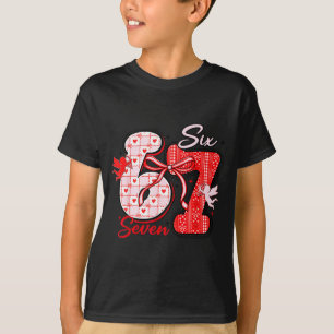 Six Seven Meme 67 Coquette Bow Valentines Women Gi T-Shirt