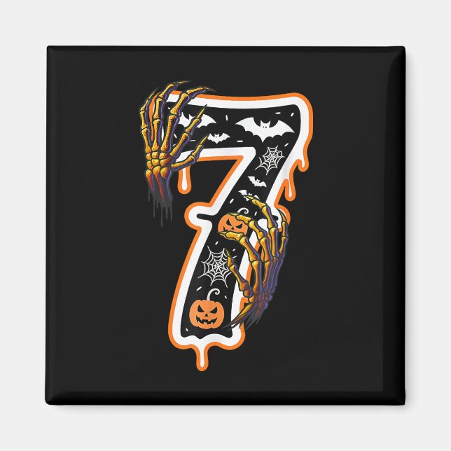 Six Seven Meme 6 7 67 Halloween Thanksgiving Coupl Magnet (Front)