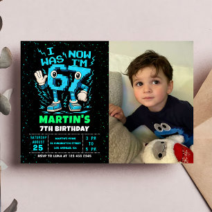 Six Seven Meme 6 7 Birthday Photo Invitation