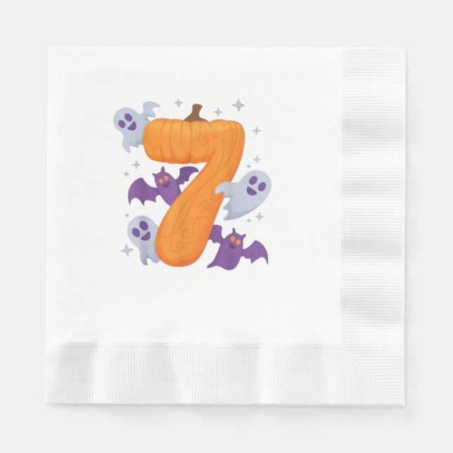 Six Seven Meme 6 7 Halloween Costume Couple  Napkins (Front)