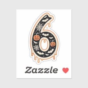 Six Seven Meme 6 7 Halloween Costume Couple Sticker