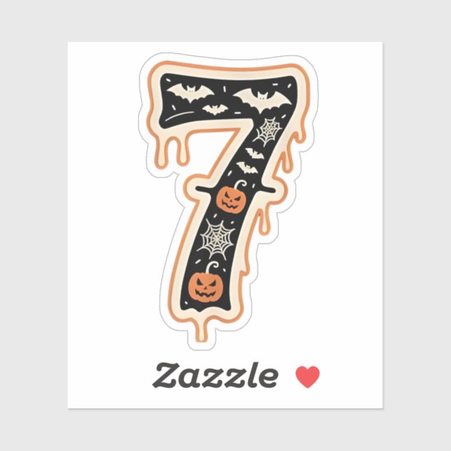 Six Seven Meme 6 7 Halloween Costume Couple Sticker (Sheet)