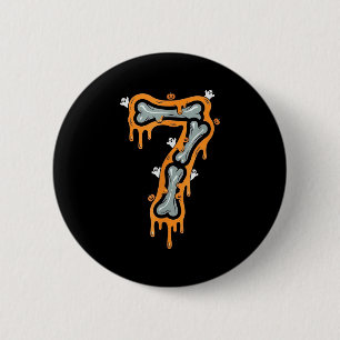 Six Seven Meme 6 7 Skeleton Halloween Costume Coup Button