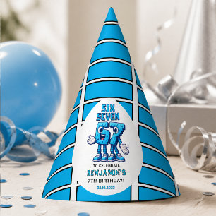 Six Seven Meme 7th Birthday   Funny Trendy Party Hat