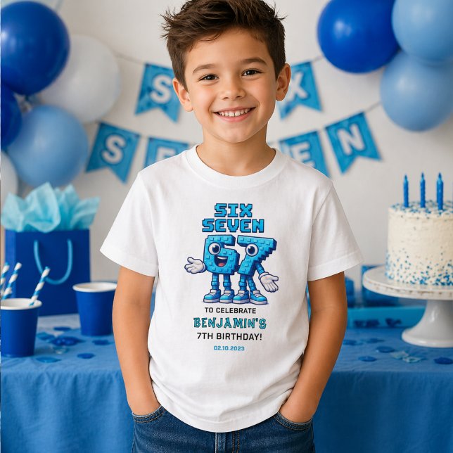 Six Seven Meme 7th Birthday | Funny Trendy T-Shirt (Six Seven Meme 7th Birthday | Funny Trendy T-Shirt
)