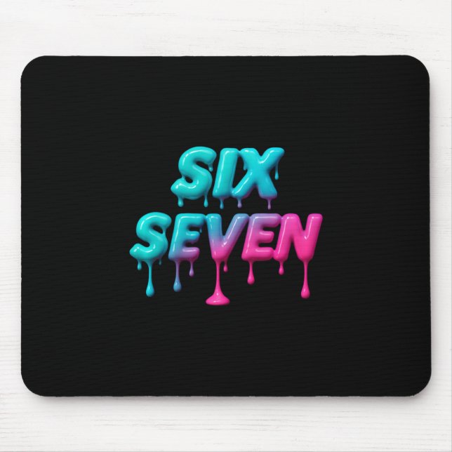 Six Seven Meme For Gen Alpha Kids And Adults Pullo Mouse Pad (Front)