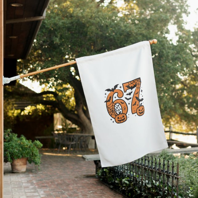  Six Seven Meme Halloween 67 Mason Spooky  House Flag (In SItu)