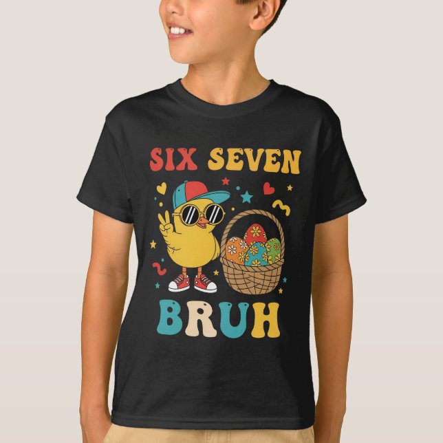 Six-seven meme happy easter 2026 T-Shirt (Front)