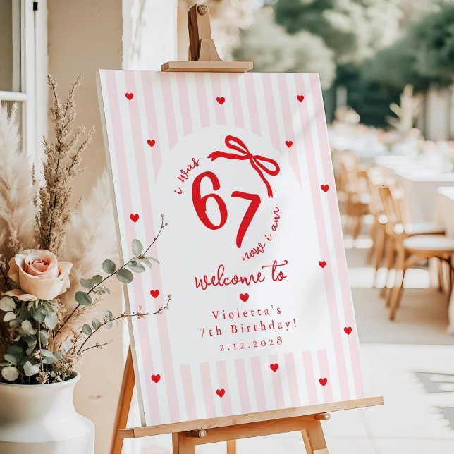 Six Seven Meme Kids 7th Birthday Welcome Foam Board (Creator Uploaded)