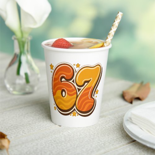 Six Seven Meme Paper Cups