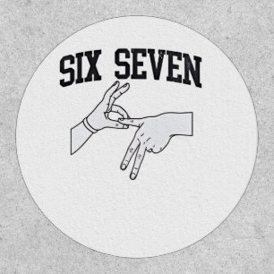 Six Seven Meme Viral 67 Mason Sign Language Patch