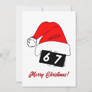 Six Seven Merry Christmas Holiday Card! Card