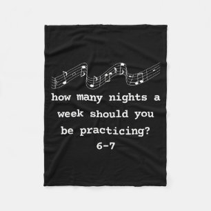 Six Seven Shirt, Music Teacher 6 7 Funny Number 67 Fleece Blanket