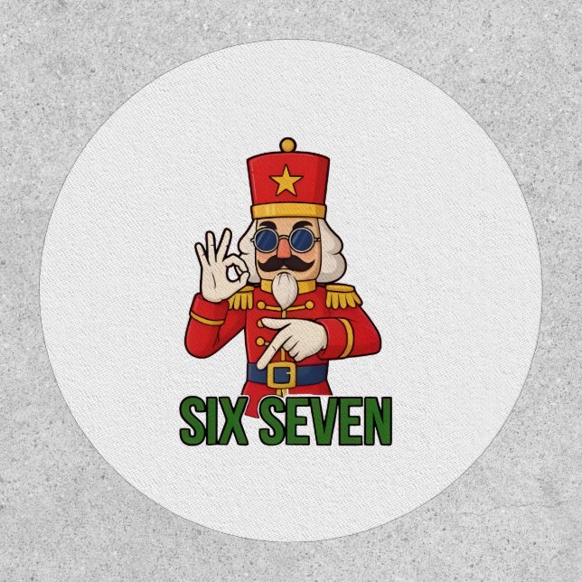 Six Seven Snowman Christmas Nutcracker 6 7 Xmas  Patch (Front)