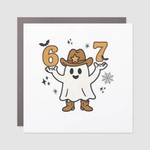 Six Seven Spooky Halloween Sport 67 Mason Meme Car Magnet