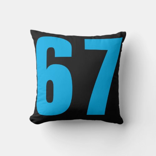 Six Seven Throw Pillow