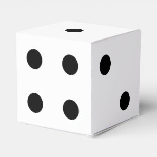 Six-Sided Die Dice Favor Box or Decoration