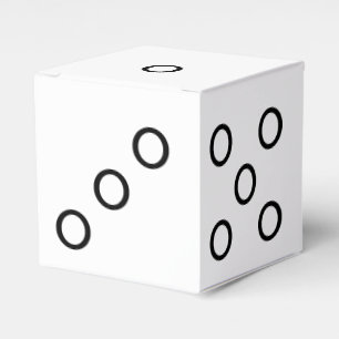 Six-Sided Die Dice Favor Box or Decoration