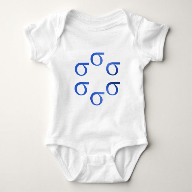 six sigma baby bodysuit (Front)
