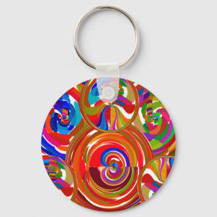 Six Sigma Circles - Reiki Color Therapy Plates V8 Keychain