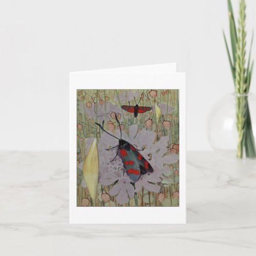 Six_spot Burnet Moth Card