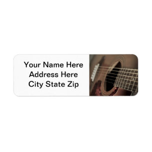 Six Sting Acoustic Guitar Label