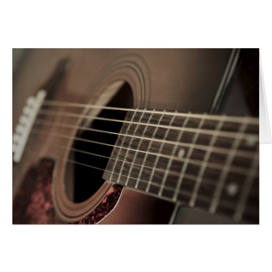 Six String Acoustic Guitar Cards (Front Horizontal)