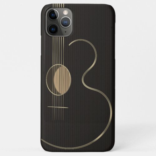 Six String Acoustic Guitar iPhone 11 Pro Max Case