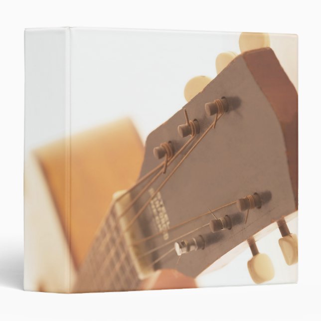 Six String Guitar 3 Ring Binder (Front/Spine)