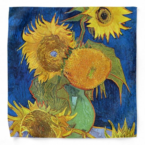 Six Sunflowers, Van Gogh Bandana